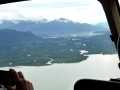 Helicopter ride from glacier